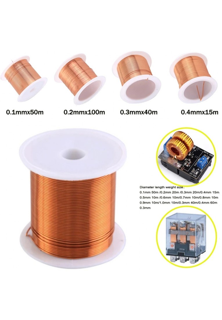 100m Copper Lacquer Cable Copper Wire Magnet Wire Enameled Copper Winding