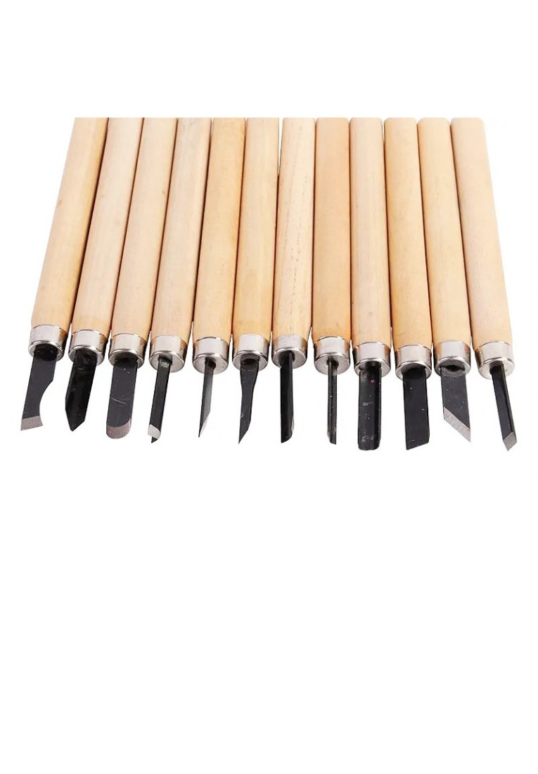 12pcs_set Professional Wood Carving DIY Pen Woodcut Knife22