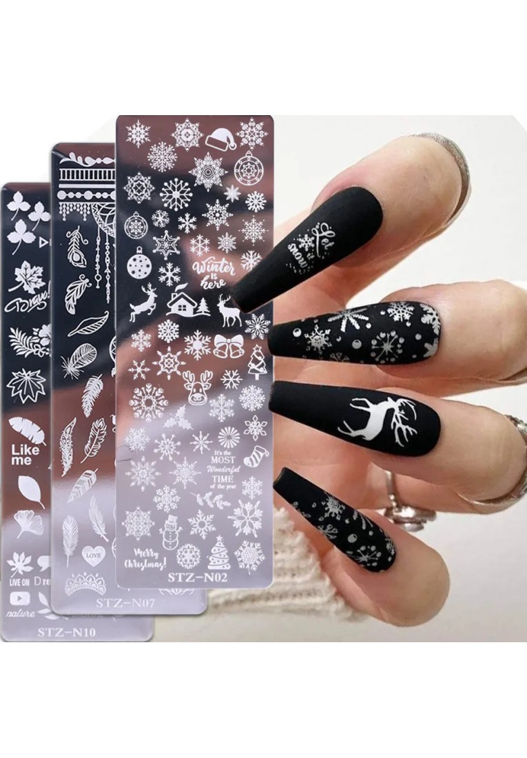 Decorative nail plate9 3