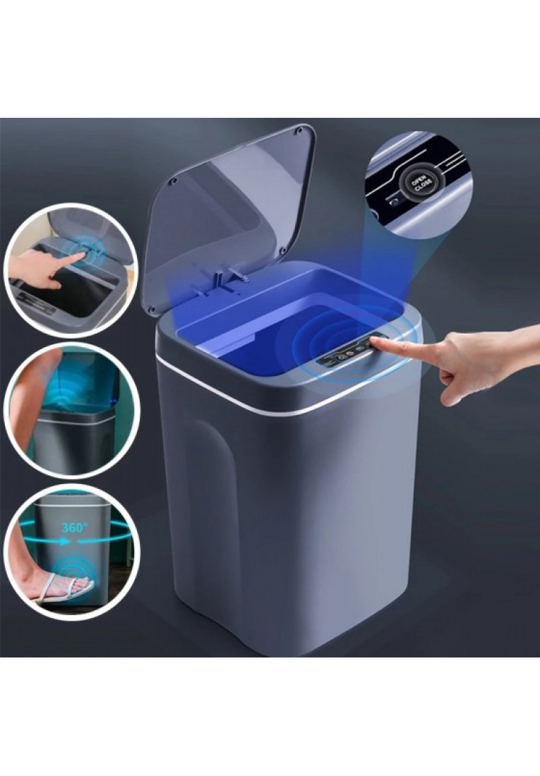 Smart Induction Trash Automatic Intelligent Sensor Dustbin Electric Touch Trash Bin for Kitchen